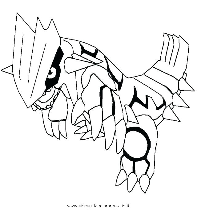 640x680 Coloring Pages Pokemon Groudon Primal Colouring Drawing