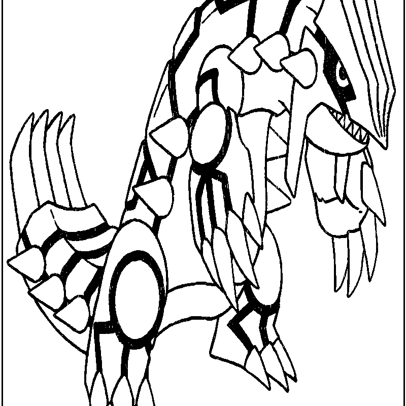 800x800 Pokemon Groudon Coloring Pages