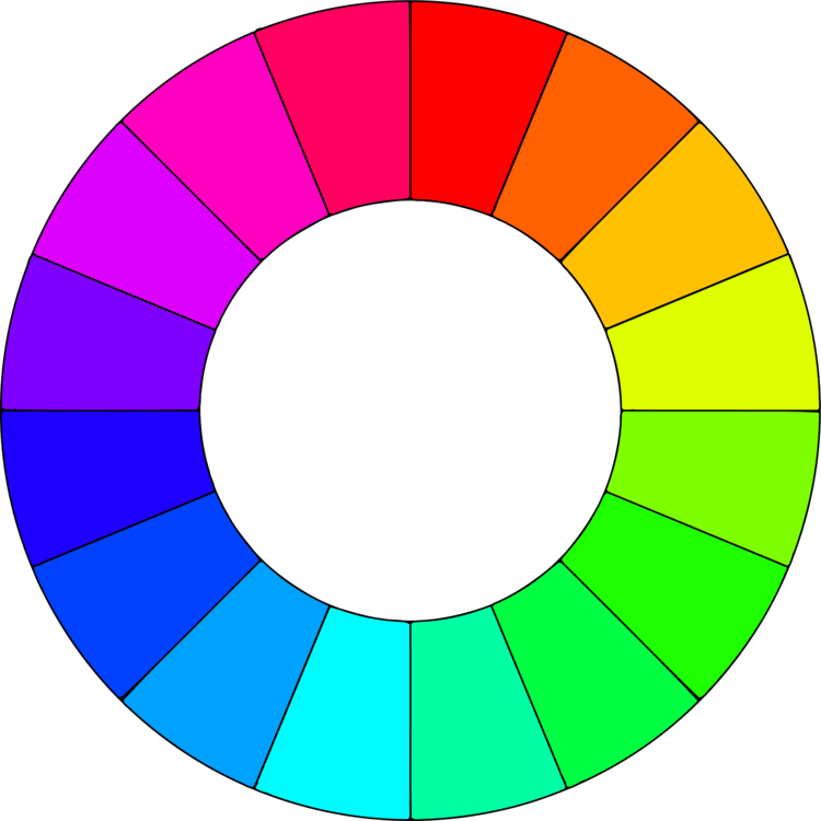 750x750 Color Wheel Drawing Primary Color Color Scheme Cc0