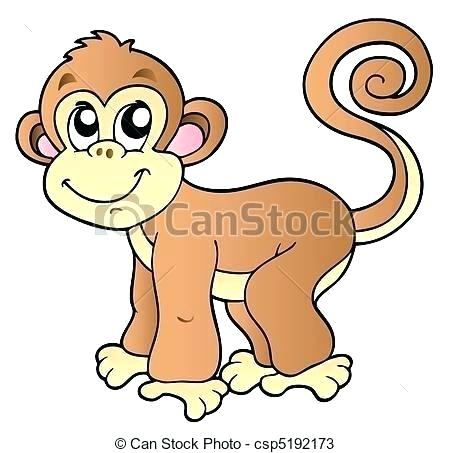 450x453 Monkey Drawing Cute