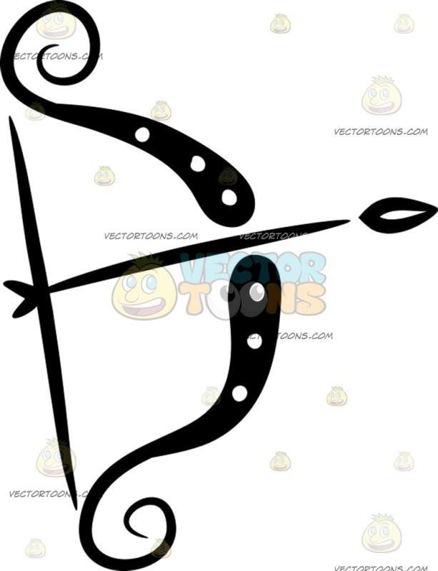 613x800 primitive art of a bow and arrow a primitive art in black ink