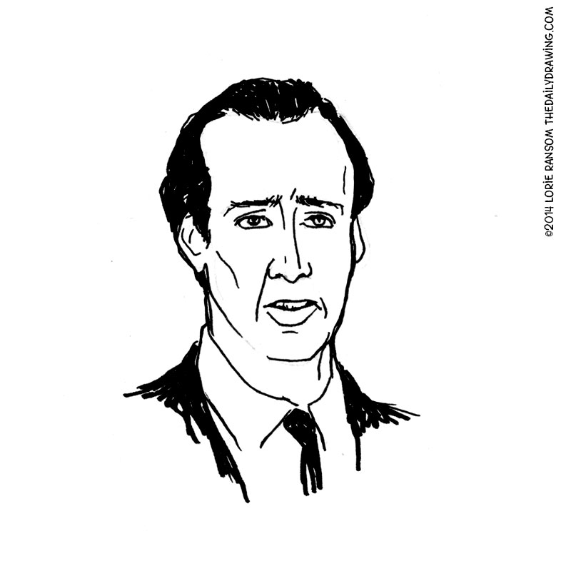 786x786 Primitive Nick Cage The Daily Drawing