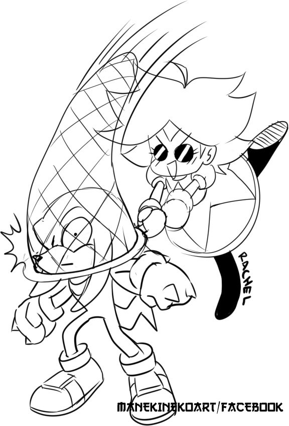 576x848 Eggette And Knuckles Sketch