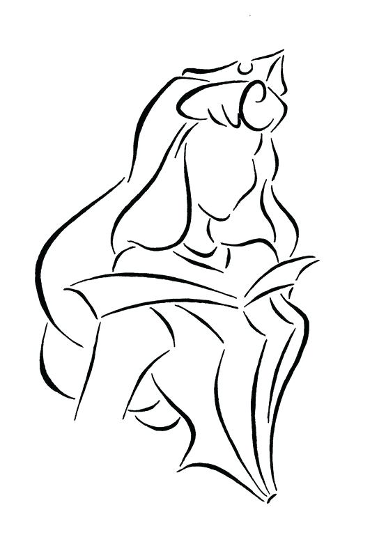 554x791 Simple Princess Drawing