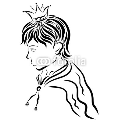 400x400 A Young Handsome Man, A Prince In A Crown And A Cloak Buy Photos
