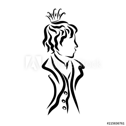 500x500 A Young King Or A Prince In A Crown And A Jacket