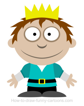 350x440 Drawing A Prince Cartoon