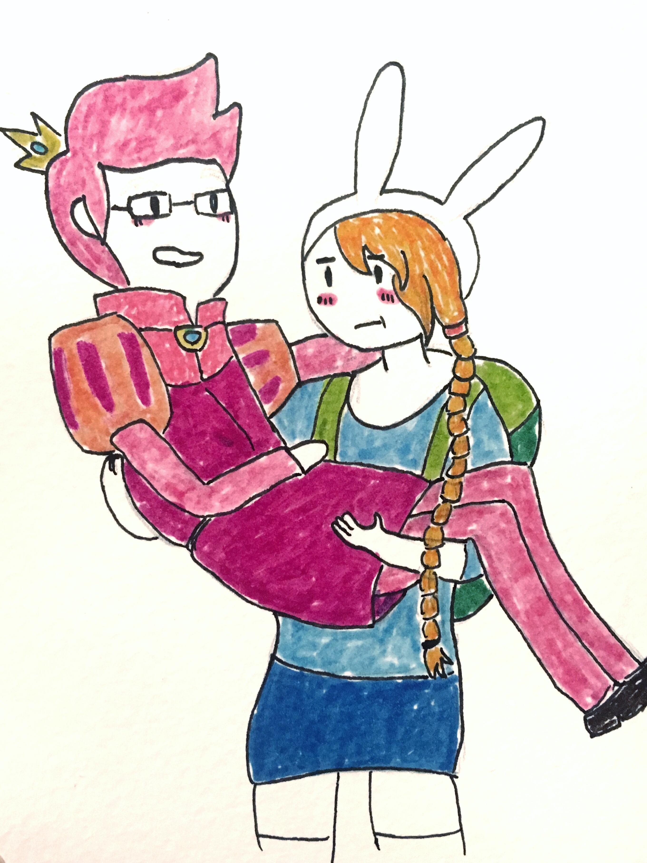 2721x3628 My Boy Gave Me This Drawing Of Fiona And Prince Gumball For Our