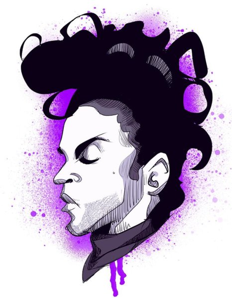 466x600 Prince Purple Rain Drawings Fine Art America