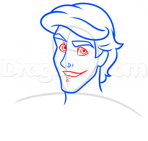520x496 Learn Prince Eric Punk Drawing Lesson, Disney Characters, Cartoons