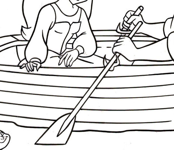 605x522 Prince Eric And Ariel In Boat