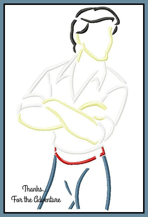 512x752 Prince Eric From The Little Mermaid Sketch Digital Embroidery Etsy