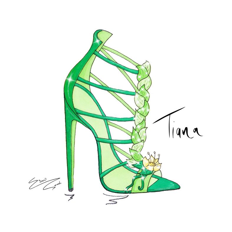 787x787 Disney Inspired Shoe Illustrations