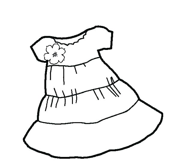 600x542 Barbie Dresses Coloring Pages