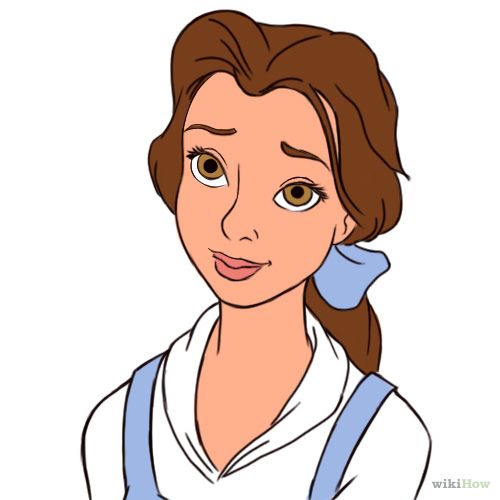 500x500 How To Draw Disney Princess Belle Steps