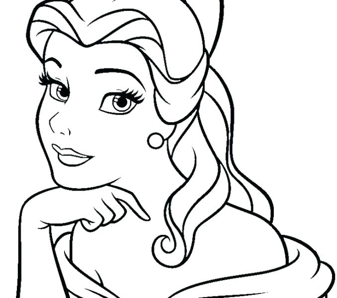 678x600 Coloring Pages Of Belle