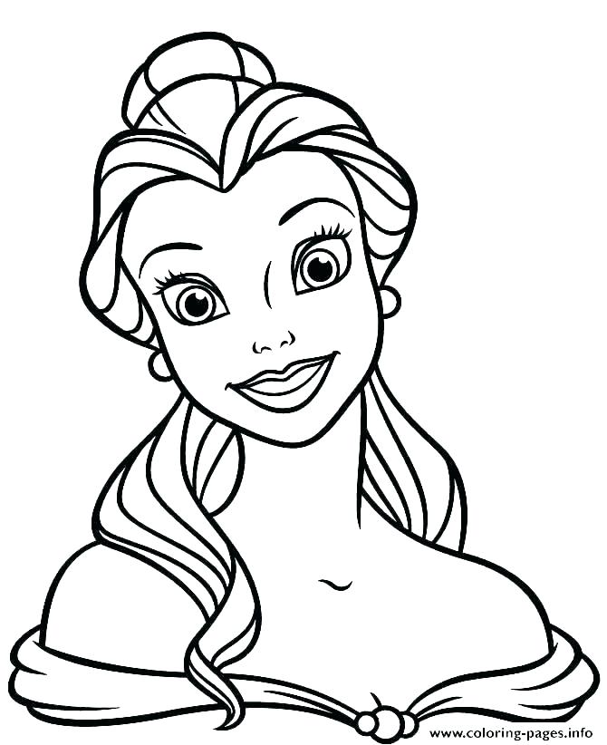 670x822 Belle Princess Clothing Woman Cartoon Head Drawing Sketch
