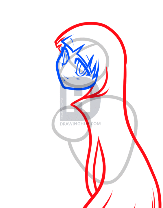 564x720 How To Draw Anime Princess Bubblegum, Step