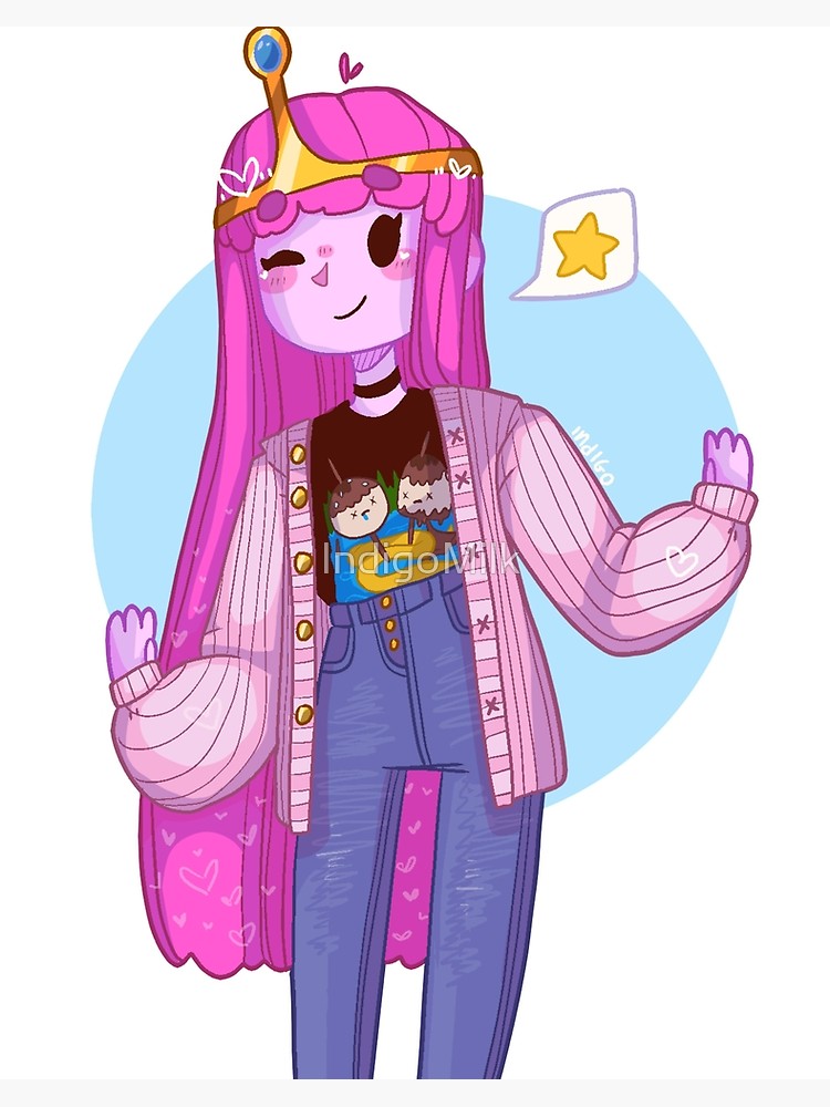 750x1000 Casual Princess Bubblegum Art Board Print