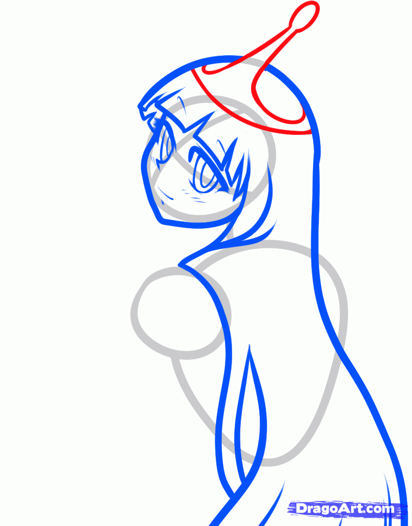 804x1026 Draw Anime Princess Bubblegum, Step