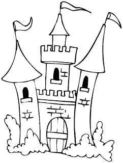242x320 Drawing Coloring For Child Coloring Princess Castle