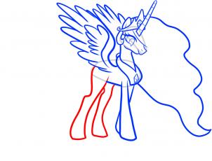 302x230 how to draw celestia, celestia, my little pony, step