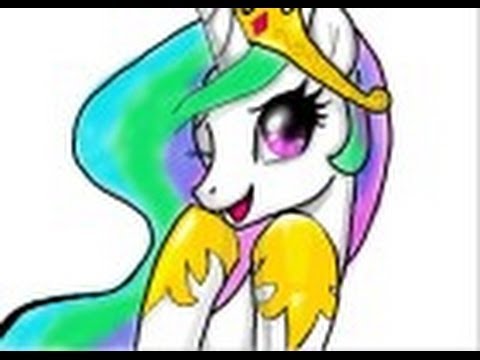 480x360 How To Draw Princess Celestia From My Little Pony Friendship Is