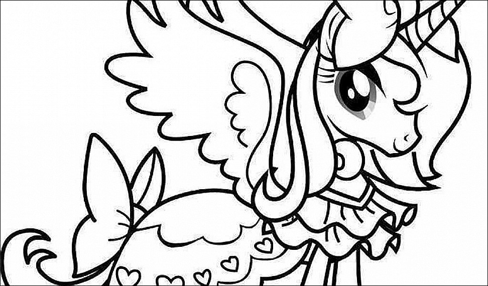 972x570 My Little Pony Pictures Of Princess Celestia Free Coloring