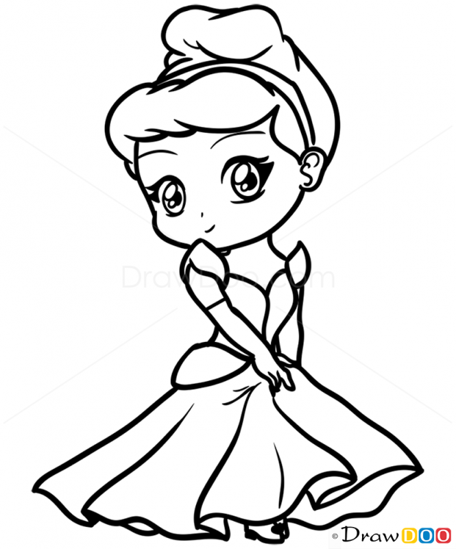 Princess Cinderella Drawing