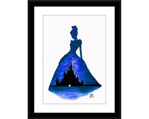300x240 Disney Cinderella Picture Poster Print Drawing Gloss Wall