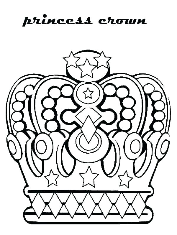 600x797 Crowns Coloring Pages Crown Drawing Prince And Princess Crown