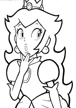 300x424 Draw Princess Peach Art