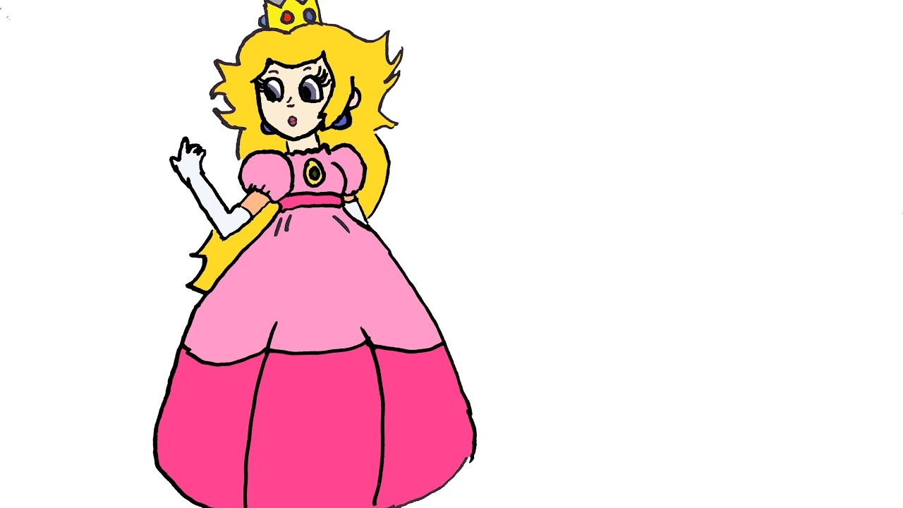 1280x720 How To Draw Princess Peach