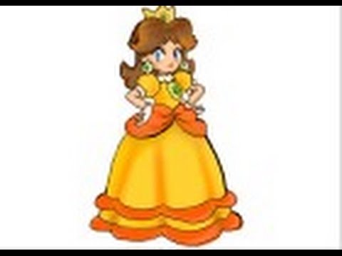 480x360 How To Draw Princess Daisy From Super Mario