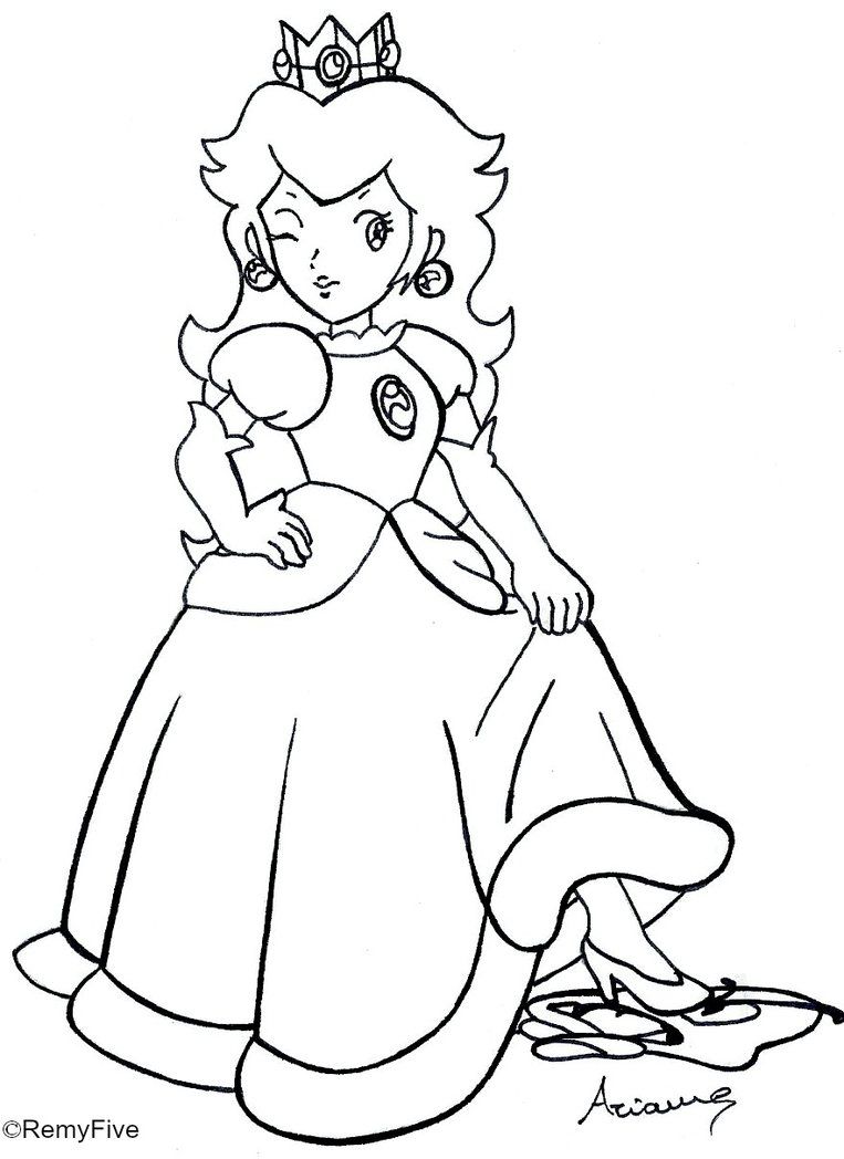 763x1048 Princess Daisy Coloring Pages To Print