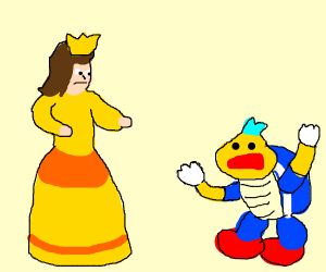 300x250 Princess Daisy Fighting Chargin' Chuck