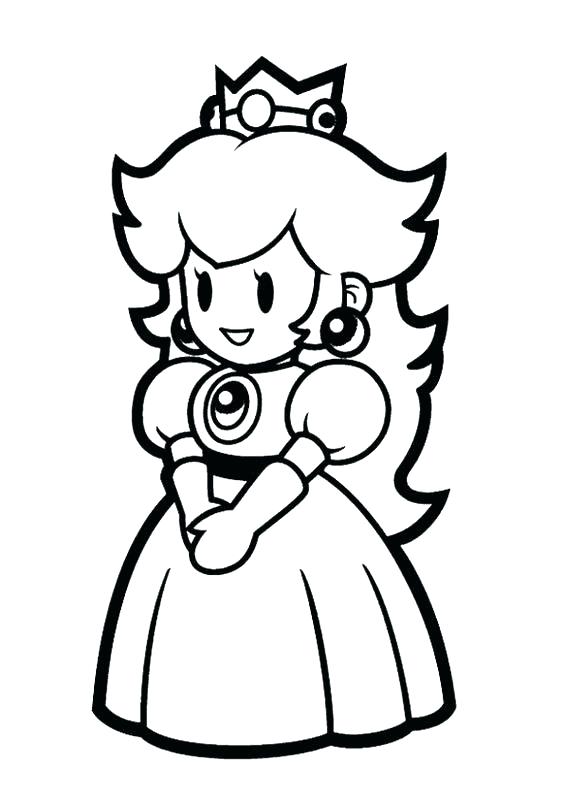 564x799 Princess Rosalina Coloring Pages Free Download Peach And Daisy