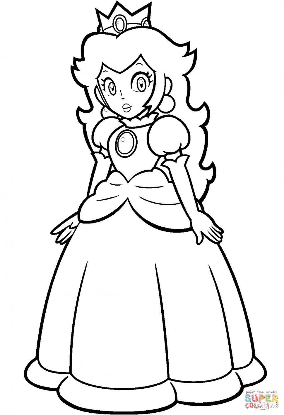 Princess Daisy Drawing | Free download on ClipArtMag