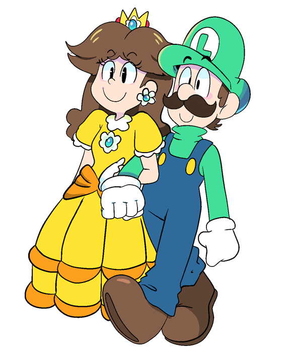 566x703 Collection Of Free Luigi Drawing Daisy Download On Ui Ex