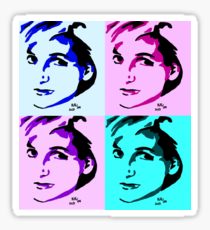210x230 Lady Diana Painting Mixed Media Stickers Redbubble