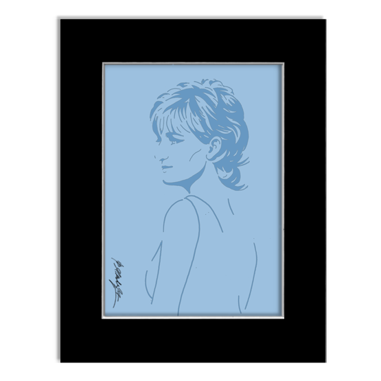 555x555 Princess Diana Gallery Print