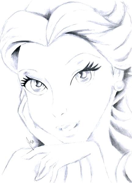 432x600 Huge Collection Of 'disney Princess Belle Drawing' Download More