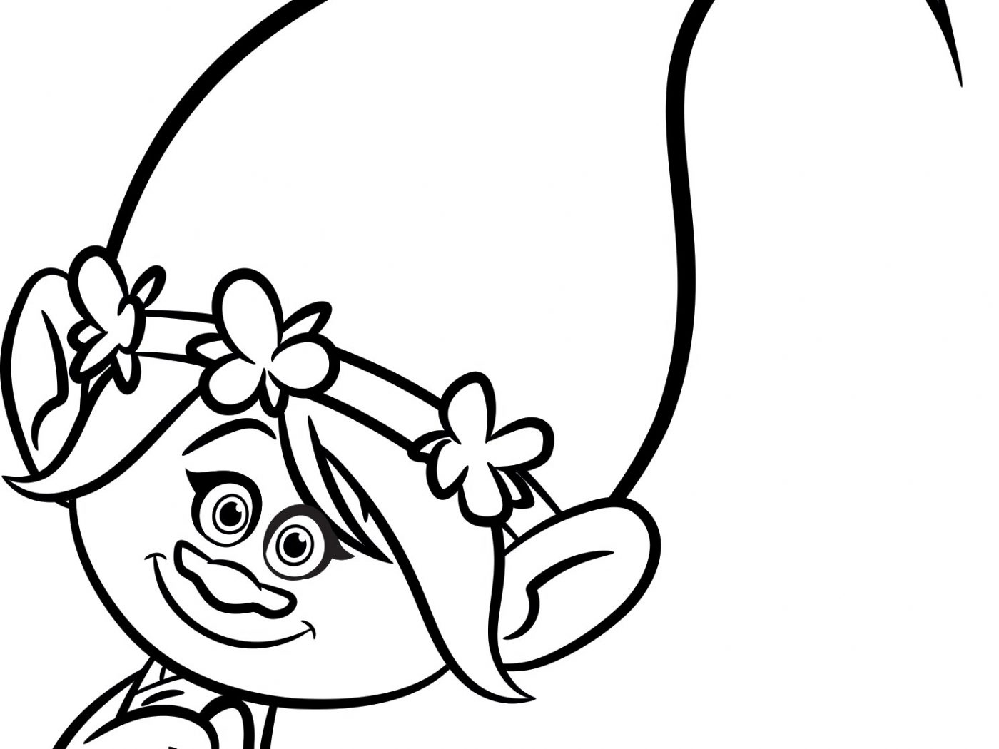 1400x1050 Trolls Poppy Drawing Easy Dreamworks Party Edition Princess