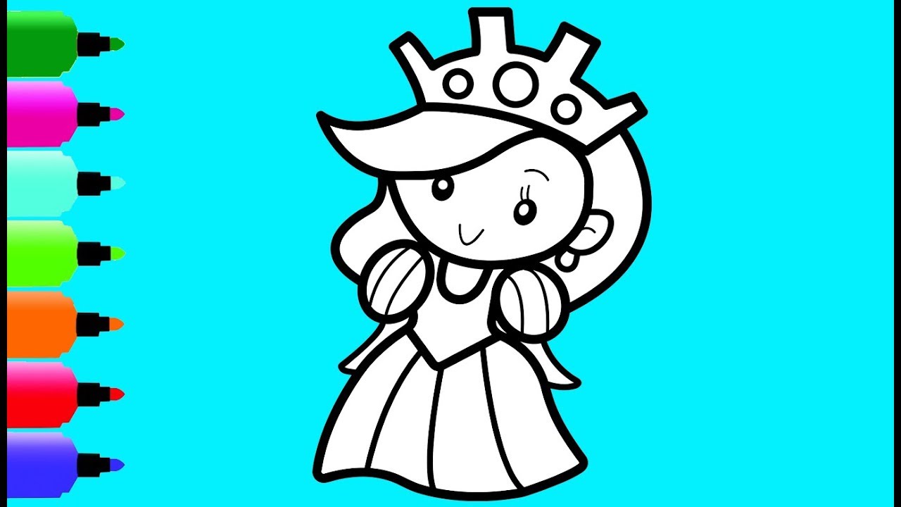 Princess Drawing For Kids | Free download on ClipArtMag