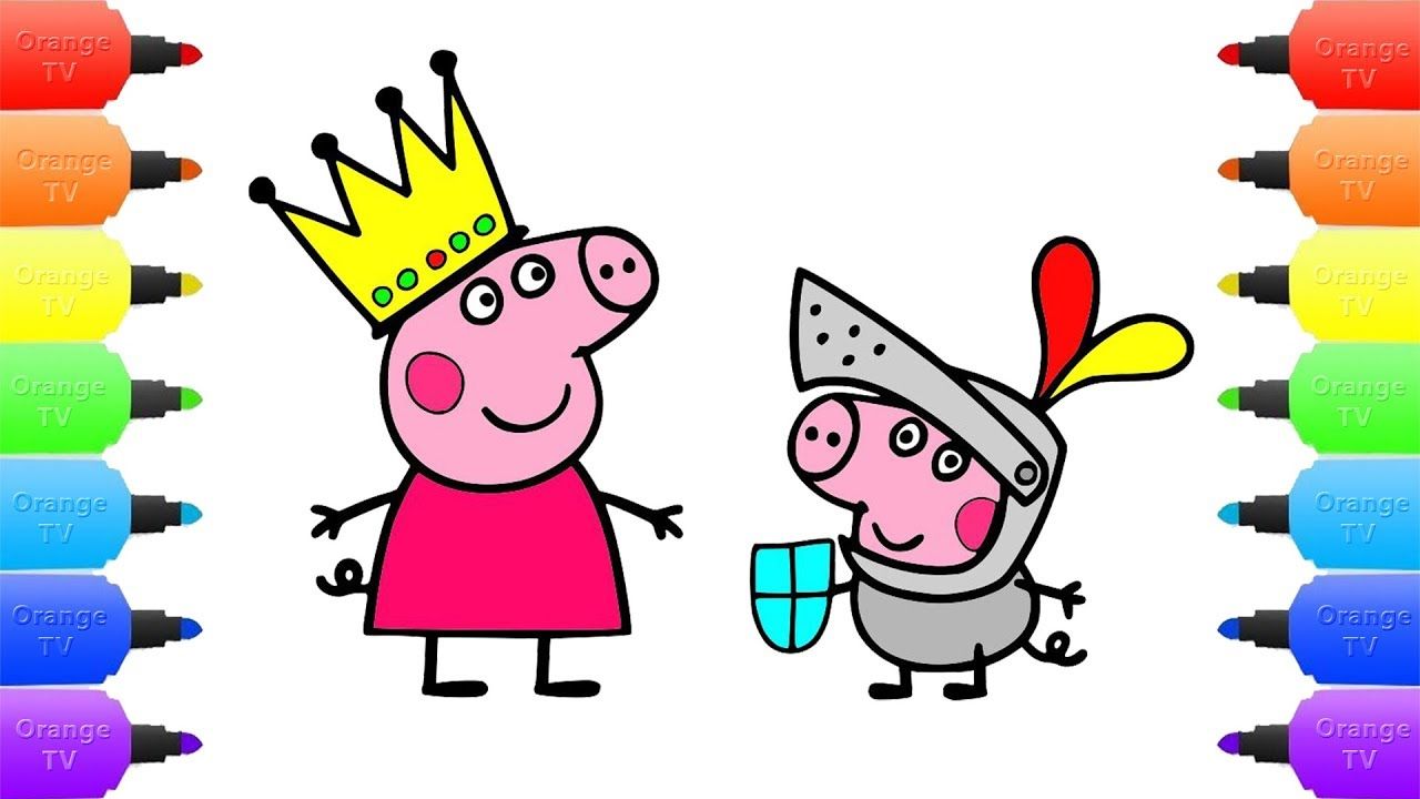 1280x720 Peppa Pig Princess George Knight