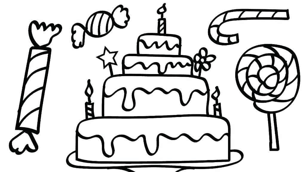 1024x576 Coloring Pages For Adults Printable Princess Kids Birthday Cake
