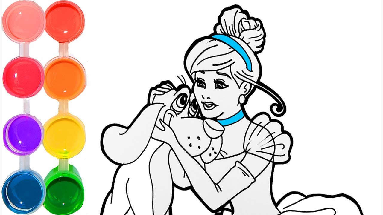 1280x720 How To Draw Color Cinderella Disney Princess Speed Drawing