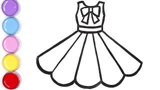 320x180 Skachat Glitter Princess Dress Coloring And Drawing For Kids