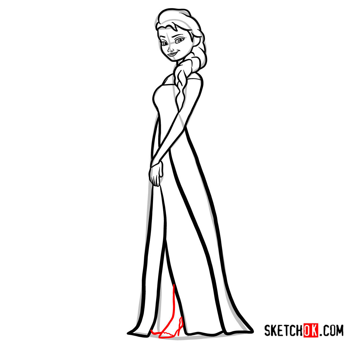 1200x1200 How To Draw Princess Elsa Frozen