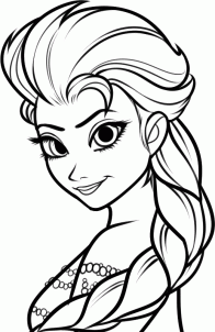 196x302 How To Draw How To Draw Elsa, Elsa The Snow Queen From Frozen